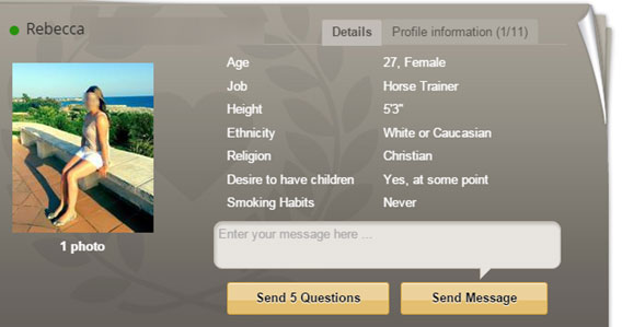 Dating profile views