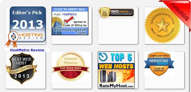 HostMetro awards
