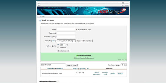 Email Account Set-up