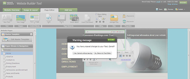 Reminder to save work