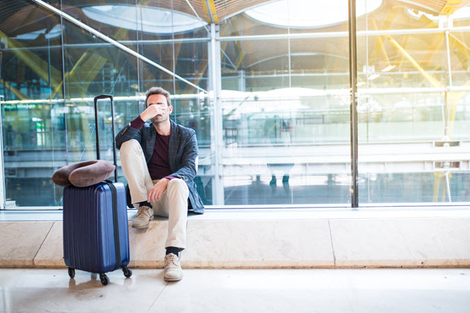 man at airport