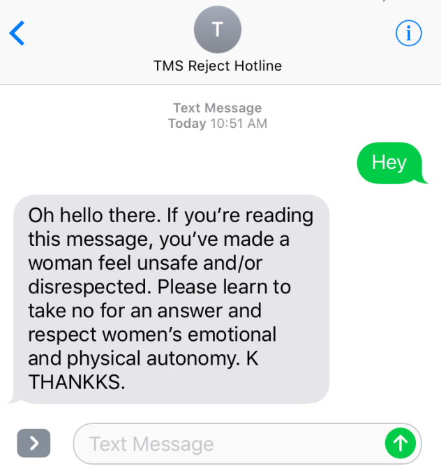 rejection hotline